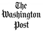 A black and white image of the washington post.